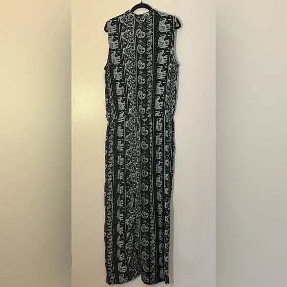 Soft Surroundings | Sydney Paisley & Elephant one piece jumpsuit women’s size L - Picture 9 of 10